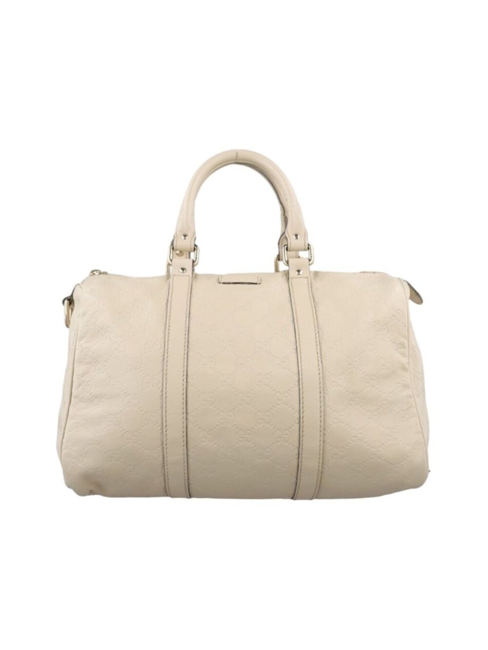 Gucci GG Plus Joy Supreme White Leather Handbag